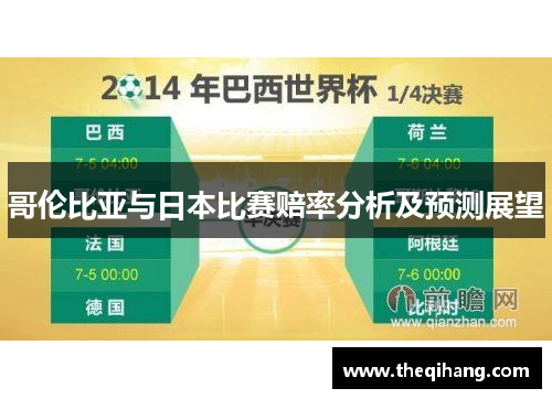 哥伦比亚与日本比赛赔率分析及预测展望