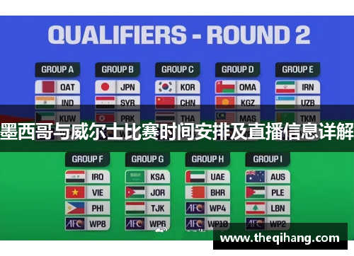 墨西哥与威尔士比赛时间安排及直播信息详解